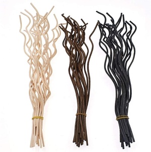 Scent Flower Fiber Wooden Reed Oil Car Diffuser Bottle And Sticks With Ball Rattan Amber Fragrance Aroma Diffuser Stick