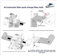 Filtre à rouleaux automatique Elite Plastic ARF-S/M/L pour aquarium marin, séparation sec/humide, changement de tissu filtrant, capacité 600L