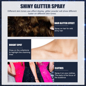 EELHOE <span class=keywords><strong>Spray</strong></span> pailleté Maquillage d'Halloween Boîte de nuit Vêtements de fête Poudre éclaircissante pour la peau - Product Image 2