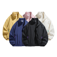 Blouson Bomber Homme 2026 Teint en Pièce Coupe-Vent avec Doublure en Maille pour Randonnée en Plein Air, 100% Polyester, Vente en Gros