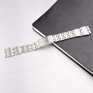 Pulsera de reloj de acero inoxidable 316L cepillada plateada 19mm recta de lujo #2 para Seiko SKX 80's Pogu Oyste 6139 transpirable - Product Image 6