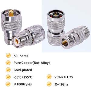 N Stecker Buchse zu UHF <span class=keywords><strong>PL</strong></span>-259 SO-239 RF Koaxialkabel Stecker Kit M F Antennen adapter für Verlängerung kabel Antenne CCTV - Product Image 3