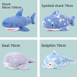 Nuevo Peluche de Tiburón Ahou Abrazable, Juguete de Peluche de Delfín, Peluches de Foca <span class=keywords><strong>Dudu</strong></span>, Muñecas para Niñas al por Mayor, Algodón PP Súper Suave - Product Image 3