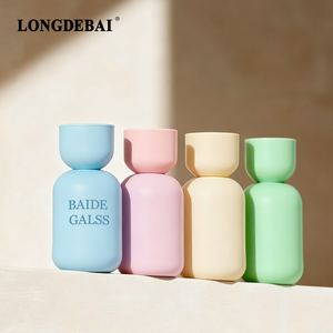 Nuevo Molde para Botella de Perfume de Vidrio Vacía, Azul, Amarilla, Rosa y Blanca, de 50 ml, con Pulverizador - Product Image 5