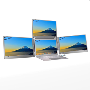 Màn hình di động hàng đầu Màn hình <span class=keywords><strong>LCD</strong></span> 14 inch, mở rộng ra ba màn hình, Bộ mở rộng Màn hình Quad 1080P - Product Image 1