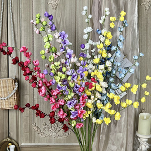 Ramos de Flores Artificiales de Color Violeta, Flores de Seda Realistas, Decoración para Bodas y Hogar, Accesorios para Fotografía - Product Image 3