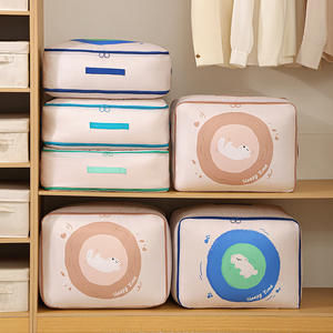 Bolsa de almacenamiento para edredones Hy-0410, rectangular, de gran capacidad, fácil de guardar, organizador de ropa para dormitorio, bolsa de compresión para ropa de cama de estudiantes - Product Image 4