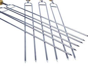 Outdoor Picnic BBQ Barbecue Skewers Roast Stick Stainless Steel Needle/U Shaped Barbecue Stick/<strong>kabob</strong> <strong>Maker</strong> - Product Image 3