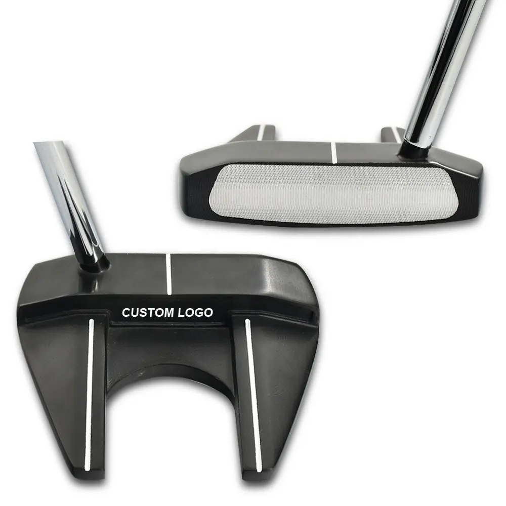 Hochwertiger Golf Club Black Herren Custom Right Hand Mallet Golf Putter Zum Verkauf