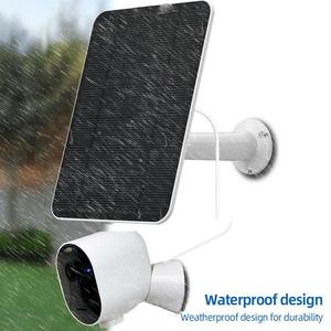 4W 5V silicone monocristallino caricatore pannello solare con Micro USB per la casa esterna di sicurezza della macchina fotografica di alimentazione del campanello - Product Image 2