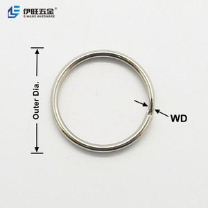 Yiwang พวงกุญแจแบบแยก32มม. สำหรับอุปกรณ์เสริมกระเป๋าพวงกุญแจโลหะ - Product Image 3