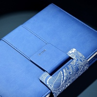 Carnet de notes imprimé personnalisé doublé de bureau d'affaires de haute qualité en cuir PU carnet de notes A5 personnalisé avec logo