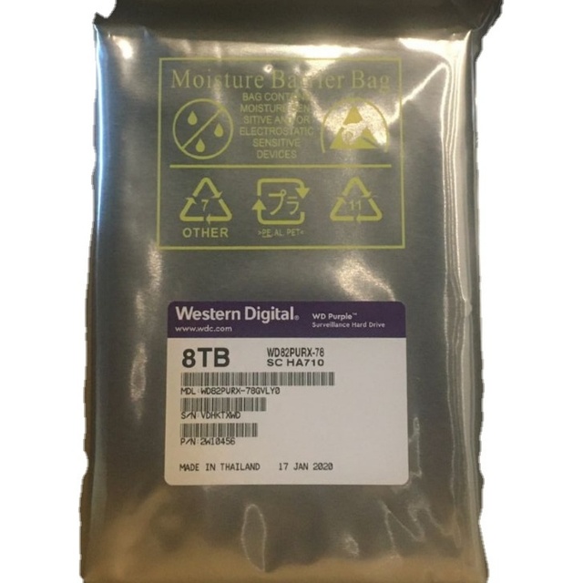 1TB/2TB/3TB/4TB/6TB/8TB/10TB Surveillance Class Hard Drive From WD Purple HDD for NVR or DVR