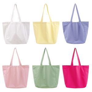 Sac en coton de grande capacité en gros d'usine, sac fourre-tout en toile personnalisé pour la promotion en magasin - Product Image 2