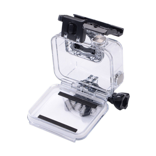 Dustproof and Waterproof Action Camera Case Cover PC Plastic Protective Case with Detachable or Non-Detachable Lens
