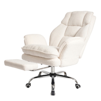 Chaise de réunion professionnelle à accoudoirs extensibles croisés, en tissu bouclé, pour salle de réunion, réception ou bureau de direction