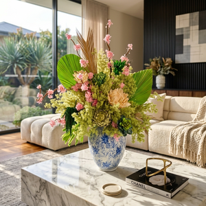 Ramo de Flores Preservadas de Lujo Moderno con Jarrón, Centro de Mesa Floral de Rosas Eternas Decorativas para Bodas, Fiestas y Decoración del Hogar - Product Image 6