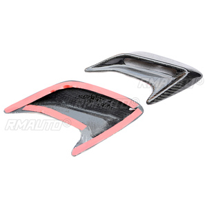 สติ๊กเกอร์ตกแต่งช่องระบายอากาศข้างรถยนต์ลายครีบฉลาม ทำจากคาร์บอนไฟเบอร์แท้ 1 คู่ - Product Image 5