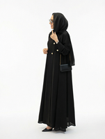 Robes en gros 2026 pour femmes, Abaya musulmane de luxe perlée, Abaya tendance pour l'Aïd, Robe musulmane pour femmes, Abaya unie de Dubaï, Vêtements islamiques