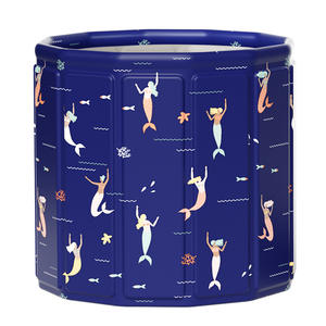 Baignoire pliable pour adultes et enfants, grande taille 70 cm, baignoire multifonctionnelle avec rangement et design épaissi - Product Image 3