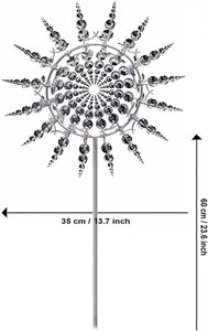 <span class=keywords><strong>Moulin</strong></span> à <span class=keywords><strong>vent</strong></span> en métal unique et magique Oniya, sculpture cinétique 3D, <span class=keywords><strong>moulin</strong></span> à <span class=keywords><strong>vent</strong></span> pour terrasse, pelouse, jardin, décoration extérieure - Product Image 6