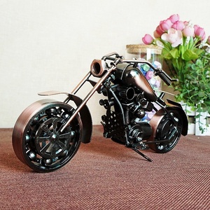 Modellino di Moto Antica in Metallo, Veicolo Giocattolo Pressofuso, Decorazione per la Casa, Vendita Calda 2021 - Product Image 2