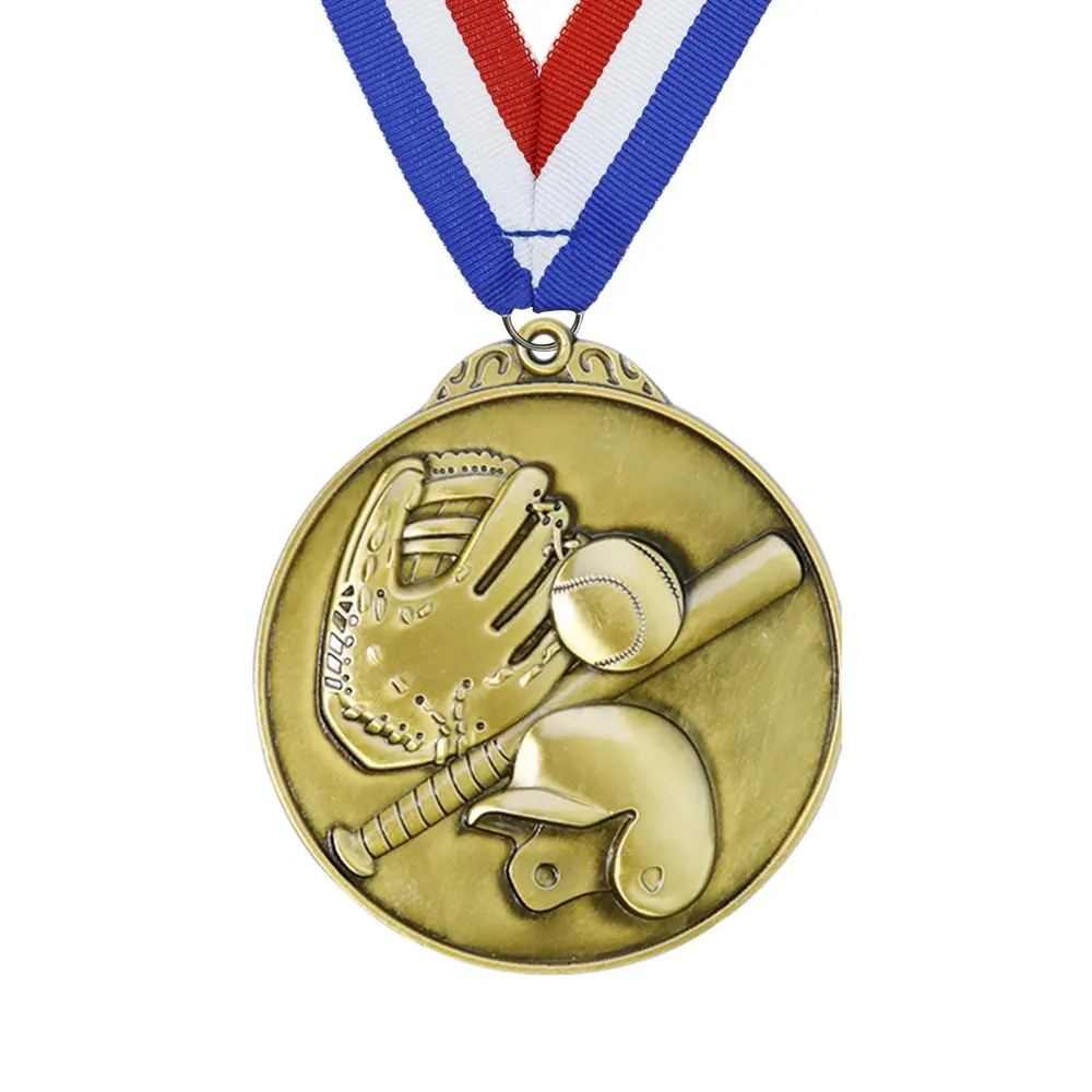 Colección Yiwu, medallas de béisbol personalizadas profesionales, medallas personalizadas, deportes, Metal, trofeo al por mayor y medallas deportivas