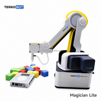 DOBOT Magician Lite Kit de Brazo Robótico Educativo con Visión IA, Pinza Robótica con Ventosa, Robot de Escritorio para Laboratorio STEM y Enseñanza Escolar
