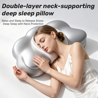 Oreiller ergonomique moderne en mousse à mémoire de forme pour dormeurs sur le côté et sur le dos, avec soutien du cou et confort cervical