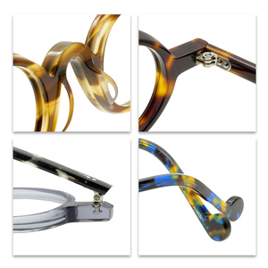 Оправа для очков, маленькие круглые винтажные ацетатные очки, оптика унисекс - Product Image 5