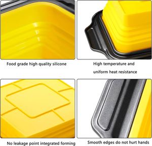 Moules et Plaques de Cuisson en Silicone, Tapis de Cuisson, Outils de Pâtisserie avec Acier au Carbone Haute Résistance - Product Image 3