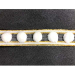 ลูกไม้โพลีเอสเตอร์สีขาวแบบใหม่ เป็นมิตรกับสิ่งแวดล้อม ประดับด้วยพู่ห้อย ปักลายกิปัวร์ ถักแบบตาข่าย พร้อมลวดลายถักแบบสามมิติ สำหรับตกแต่งชุด - Product Image 2