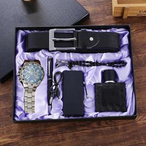 Ensemble Cadeau d'Affaires Créatif pour Hommes, Portefeuille, Ceinture, Lunettes et Montre - Product Image 2