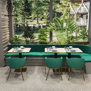 Ghế vải sang trọng với đệm xốp mềm ổn định bằng khung kim loại cho khách sạn Cà Phê Nhà hàng sử dụng thương mại Bộ ghế - Product Image 6