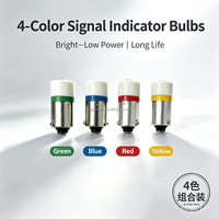 Ampoule LED à baïonnette BA9S, interrupteur de style suisse AC/DC 12V à 240V avec voyant lumineux coloré, adaptée à diverses lumières de signalisation