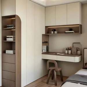 Armoire moderne en bois massif pliable et extensible, durable, pour chambre à coucher et salon, avec tailles et styles personnalisés, assemblée - Product Image 1