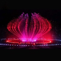 Fontaine musicale et dansante professionnelle, moderne, de luxe, en acier inoxydable, résistante au feu, personnalisable, à installation facile, pour usage commercial, avec finition éclatante