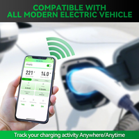 Pengisi Daya EV Portabel 16A 3.5KW Pengisi Daya EV Cepat Tipe 2 GBT US Pulg Pengisi Daya Mobil Listrik EVSE Stasiun Mobil Listrik Otomatis