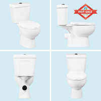 Ensemble WC moderne 2 pièces avec cuvette intégrée, couleur vert nouveau