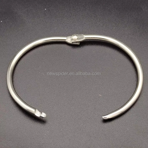 Carpeta de Metal para libro de plata de 25mm, Clip de anillos divididos, carpeta de hojas de anillo suelto individual para papelería, tarjetas de álbum de recortes - Product Image 4