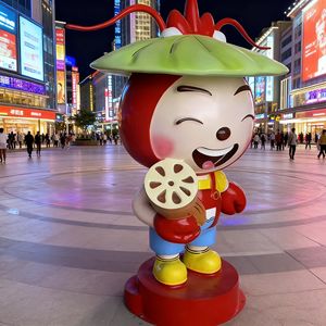 Personaje de dibujos animados de resina, escultura de caballo, ilustraciones personalizables de alta resistencia para área de juegos, centro comercial al aire libre, cafetería - Product Image 2