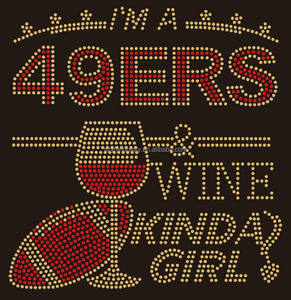 Calcomanías de transferencia de diamantes de imitación de San Francisco 49ers de corazón ostentoso personalizado para camisetas pegatinas de transferencia del equipo de fútbol <span class=keywords><strong>americano</strong></span> 49ers - Product Image 4