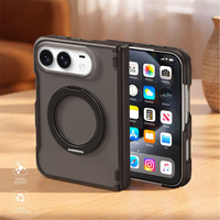 Pour iPhone Duo avec 360 °   Étui de téléphone pliable magnétique mat avec support rotatif pour iPhone 18 Fold, coque de protection antichoc