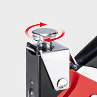 Pistolet à agrafes robuste 3-en-1 à force réglable avec poignée antidérapante, incluant 400 agrafes et un déagrafeur, pour rembourrage, menuiserie et bricolage