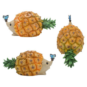 Statue d'ananas de jardin en résine, figurines d'ananas hérisson, sculptures d'hérisson, décorations, artisanat - Product Image 1