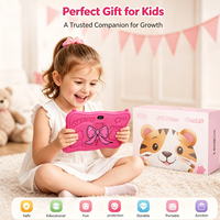 Nouvelle tablette éducative pour enfants de 7 pouces, 16 Go, quad-core 1,3 GHz, Android 8.1, écran tactile capacitif, antichoc, USB Type-C, caméra frontale