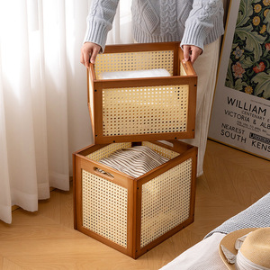 Laundry <b>basket</b>, household laundry <b>basket</b>, clothes <b>storage</b> <b>basket</b>, plush toy/doll <b>storage</b> box, snack rack <b>storage</b> - Product Image 2