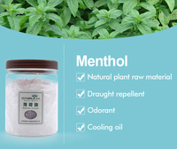 Menthol en Cristaux de Menthe Pur Naturel de Haute Qualité, Qualité Alimentaire, en Vrac, Échantillon Gratuit pour l'Aromatisation Alimentaire