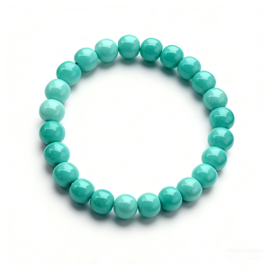 سوار منحوت من الحجر الفيروزي مع الأعمال الفنية النقش البوذي الأزرق الحرف الحجرية المصنوعة يدويا - Product Image 1