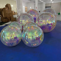 Ballons gonflables géants brillants TianYi Tech, boules décoratives métalliques, ballons miroir gonflables
